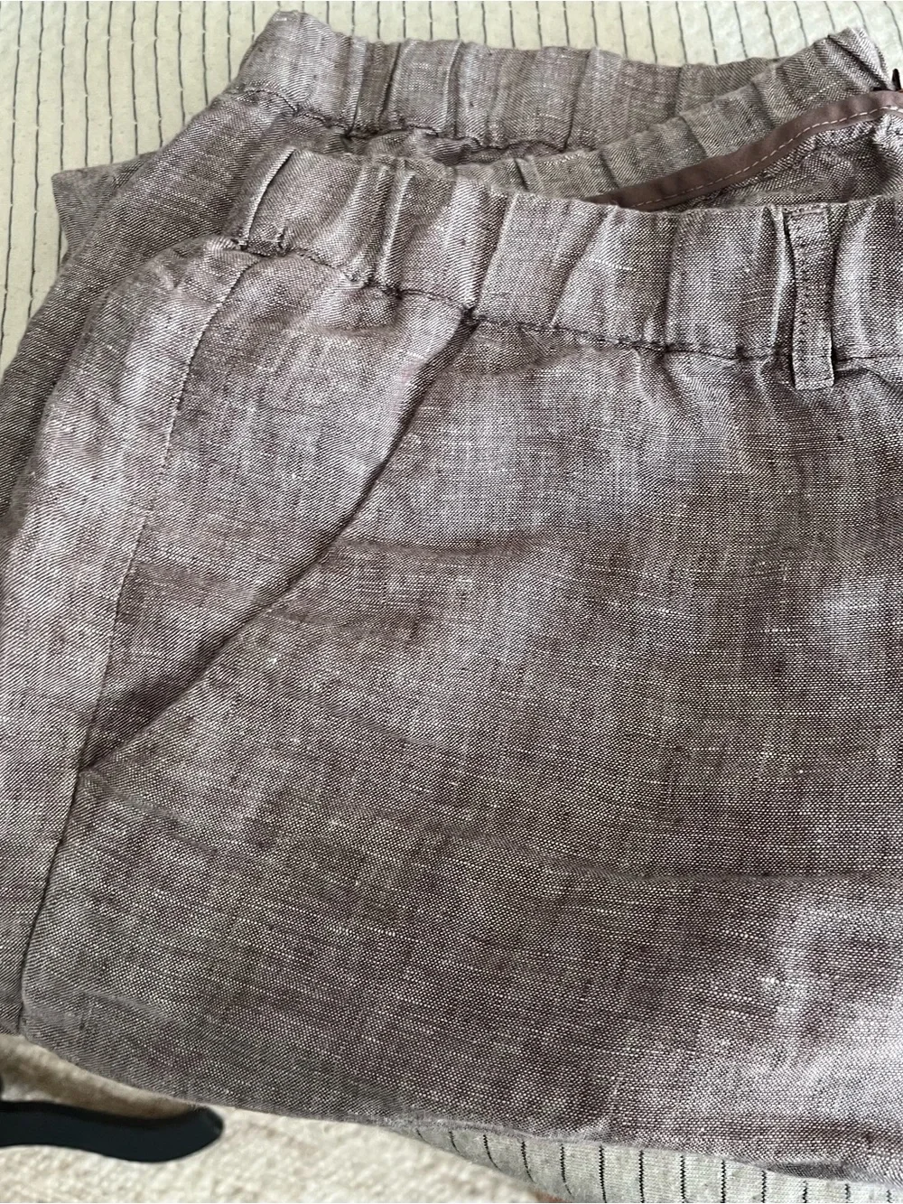 Quince Women's Linen pants in light brownish